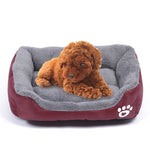 Bonbonfarbene, vier Jahreszeiten, echte warme Haustier-Hundematte, Teddy-Hundematte, Größe: XXL, 95×72×18cm, Größe: XXL