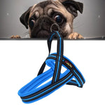 Reflektierendes Brustgeschirr aus Polyester für Hunde, Größe L (2,5 x 68 x 84 cm), mit Zugseil und Sicherheitskette.