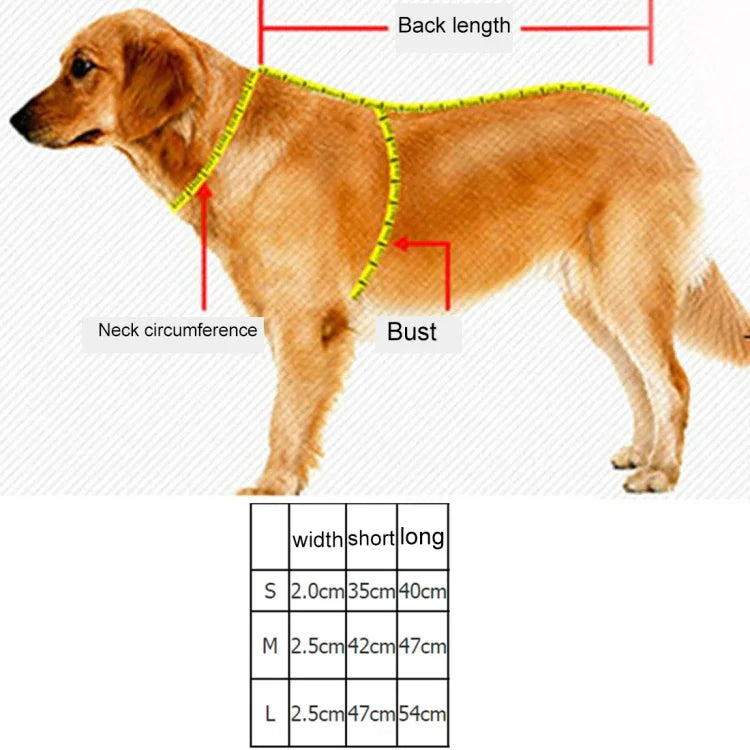 Hundehalsband mit Zugleine aus atmungsaktivem, reflektierendem Polyester, Größe: S, 2,0 x 35 x 40 cm