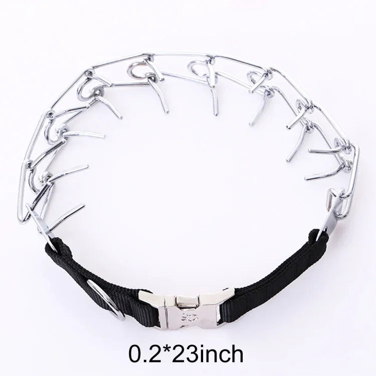 Hochwertiges Metallhalsband für Hunde, verstellbare Kette, speziell für das Hundetraining, Größe: 4,0 mm x 60 cm