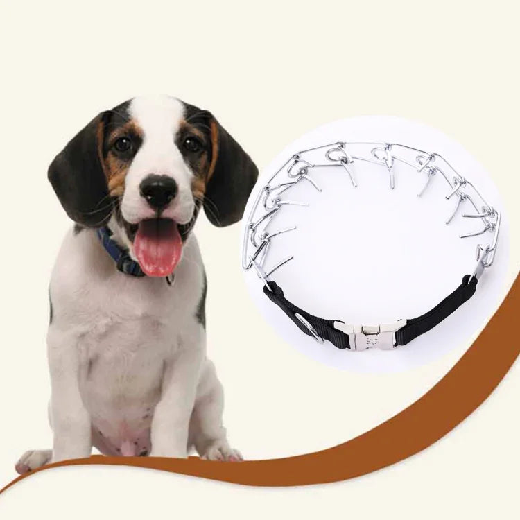 Hochwertiges Metallhalsband für Hunde, verstellbare Kette, speziell für das Hundetraining, Größe: 4,0 mm x 60 cm