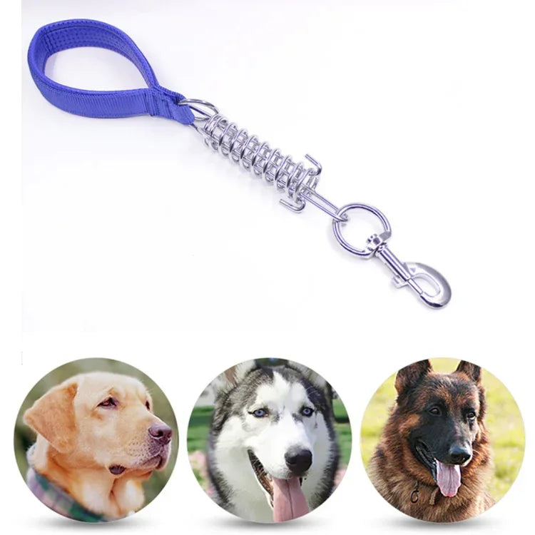Hundekissen mit Zugseil, Feder, Schaumstoffgriff, explosionsgeschützt, kurze Kette, Größe: 3 mm x 40 cm, Schaumstoffbreite: 2 cm