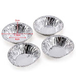 100 Stück/Packung Aluminiumfolie Eierkuchenbecher Cupcake-Halter, Größe: 7,5 x 4 x 2 cm