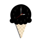 Dekorative Wanduhr Eiscreme-Design