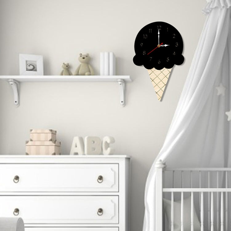 Dekorative Wanduhr Eiscreme-Design