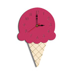 Dekorative Wanduhr Eiscreme-Design