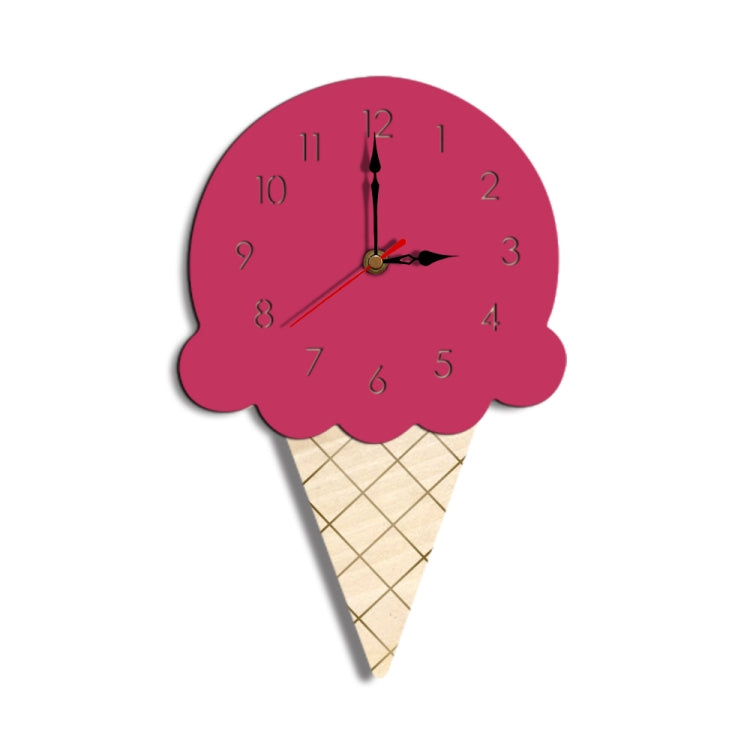 Dekorative Wanduhr Eiscreme-Design