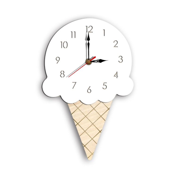 Dekorative Wanduhr Eiscreme-Design