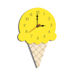 Dekorative Wanduhr Eiscreme-Design