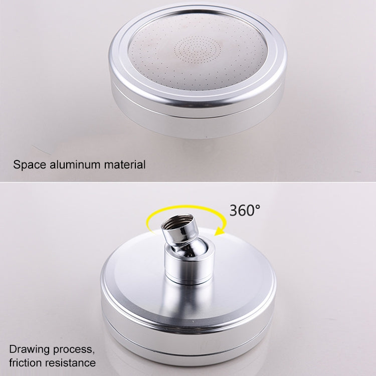 Abnehmbarer und abwaschbarer runder, druckbeaufschlagter Space-Aluminium-Top-Spray-Duschkopf, Größe: 82 mm, Muster A
