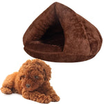 Dreieckige Katzenhütte, warm und dickwandig, mongolischer Jurtenstil, Haustierhaus für Hunde und Katzen, Größe: M, 40×40×30 cm