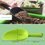 Plastik Bodenschaufel Löffel Teelöffel Kunststoff Schaufel Gartengeräte Eimer Schaufel Topfkultivierungszylinder Mini Fleischige Pflanze Bodenspaten Schaufel, Zufällige Farblieferung, Plastik Bodenschaufel Löffel