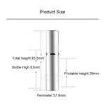 Tragbarer, nachfüllbarer Mini-Parfümzerstäuber aus Glas mit Metallgehäuse, 5 ml