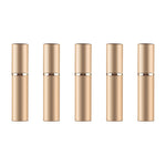 Tragbarer, nachfüllbarer Mini-Parfümzerstäuber aus Glas mit Metallgehäuse, 5 ml