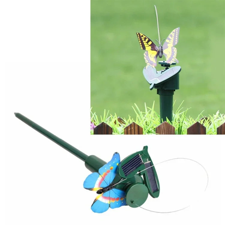Solarbetriebener elektrisch drehender Schmetterling, Kolibri, dekorativer Fliegen-Simulationsschmetterling, Haustier, lustiges Spielzeug, Garten-Pastoraldekoration, Spielzeug, Schmetterling 2
