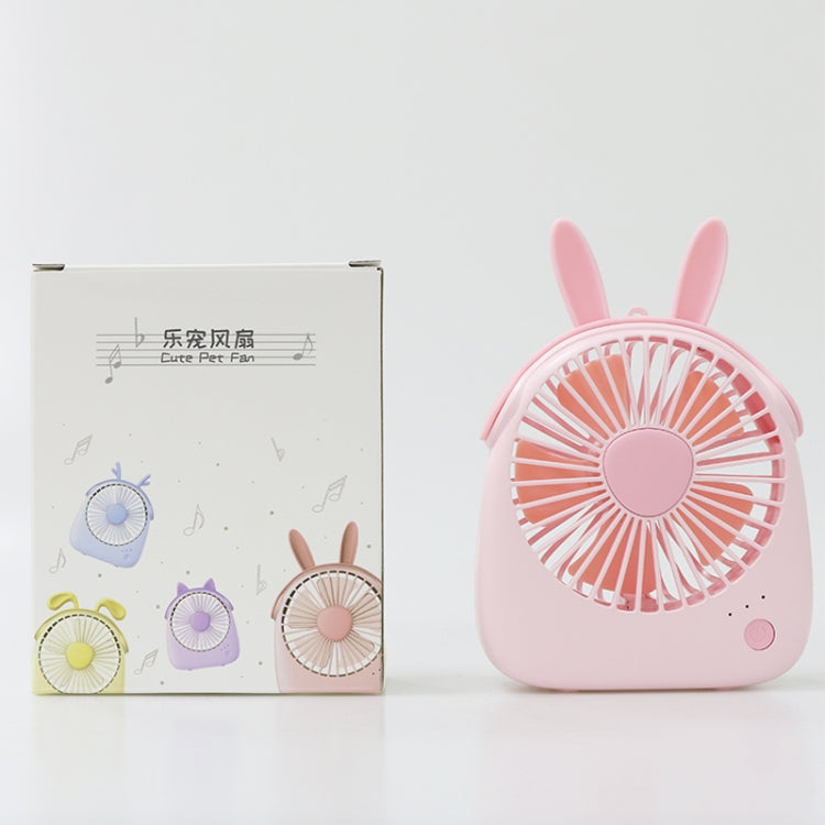 WT-F14 1200 mAh Kaninchenförmiger Mini Tragbarer Ventilator mit 3 Geschwindigkeitsstufen