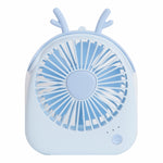 WT-F14 1200 mAh Kaninchenförmiger Mini Tragbarer Ventilator mit 3 Geschwindigkeitsstufen