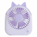 WT-F14 1200 mAh Kaninchenförmiger Mini Tragbarer Ventilator mit 3 Geschwindigkeitsstufen