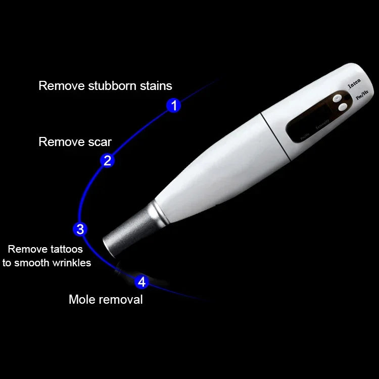 Handheld Picosekunden Tragbar (Entfernung Tattoo Sommersprossen Leberflecken Punkt) Gerät Laser Plasma Schönheitspflege Stift, USB / Blaulicht, USB / Rotlicht