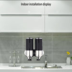 Hotel Duschspender zur Wandmontage für Waschlotion Shampoo Seife Flasche, Fassungsvermögen: 500 ml, 500 ml/Edelstahl