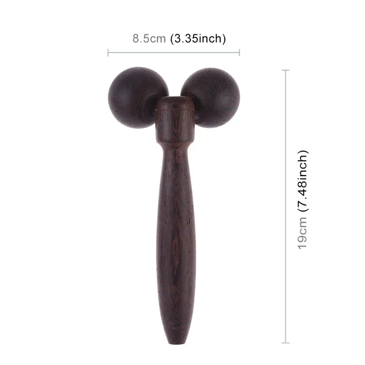 Massagerolle aus Wenge-Massivholz