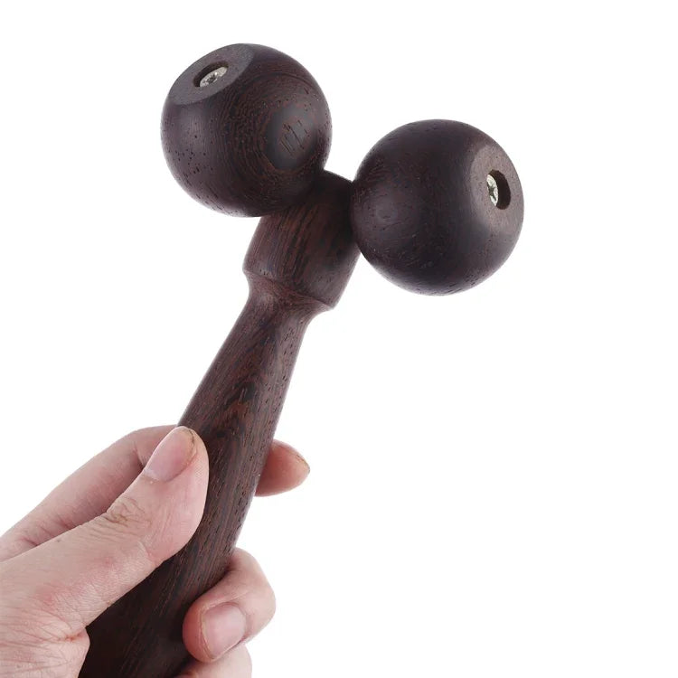 Massagerolle aus Wenge-Massivholz