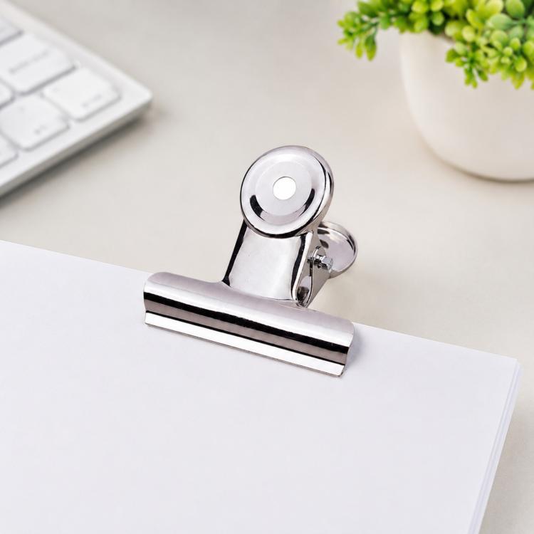 10 Stück 63mm Silber Metall Edelstahl Runder Clip Notizen Brief Papier Clip Büro Klammer, 10 STK / 63mm