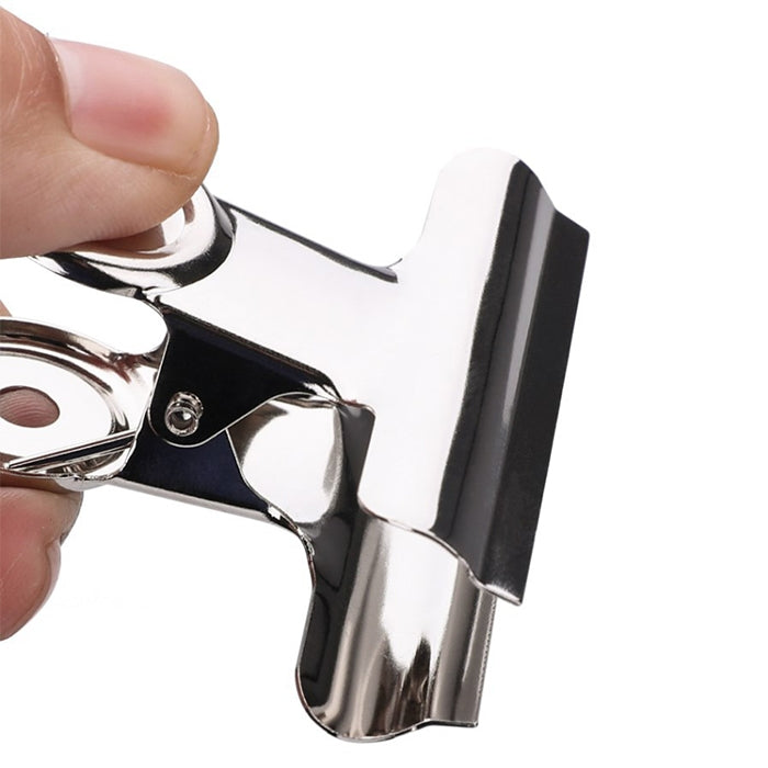 10 Stück 63mm Silber Metall Edelstahl Runder Clip Notizen Brief Papier Clip Büro Klammer, 10 STK / 63mm