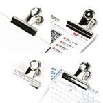 10 Stück 63mm Silber Metall Edelstahl Runder Clip Notizen Brief Papier Clip Büro Klammer, 10 STK / 63mm