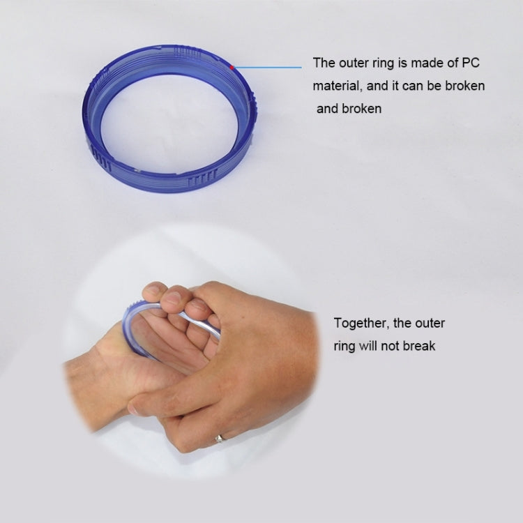 PC-Duschkopf mit negativen Ionen, Größe: Klein, Schnittstelle: 2cm, Größe: Klein (Blau), Größe: Klein (Transparent)