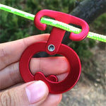 3 Stück Aluminiumlegierung Klettern Outdoor Wandern Camping Seilaufhänger Haken Zeltleuchte Aufhängeschnalle, 3 Stück Seilaufhänger Haken
