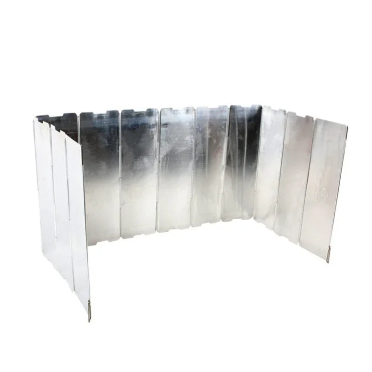 10 STK. Camping Outdoor Picknick tragbarer Herd Faltschirm Aluminium Windschutz