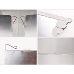 10 STK. Camping Outdoor Picknick tragbarer Herd Faltschirm Aluminium Windschutz