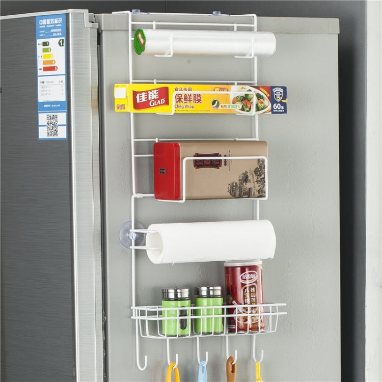 Mehrlagiges Kühlschrank-Aufbewahrungsregal, Seitenablage, Seitenwandhalter, multifunktionaler Küchenorganisator für den Haushalt, Größe: 25 x 9,5 x 62 cm, 25 x 9,5 x 62 cm