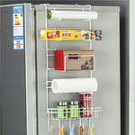 Mehrlagiges Kühlschrank-Aufbewahrungsregal, Seitenablage, Seitenwandhalter, multifunktionaler Küchenorganisator für den Haushalt, Größe: 25 x 9,5 x 62 cm, 25 x 9,5 x 62 cm