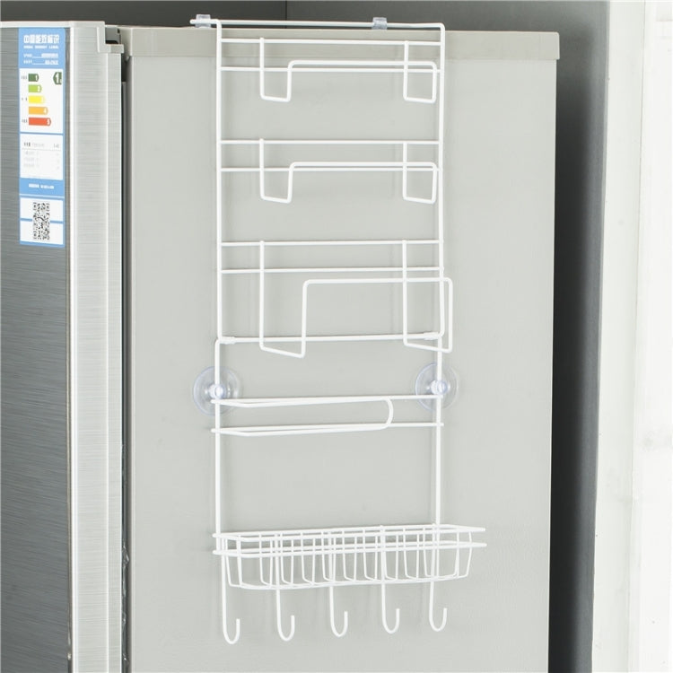 Mehrlagiges Kühlschrank-Aufbewahrungsregal, Seitenablage, Seitenwandhalter, multifunktionaler Küchenorganisator für den Haushalt, Größe: 25 x 9,5 x 62 cm, 25 x 9,5 x 62 cm