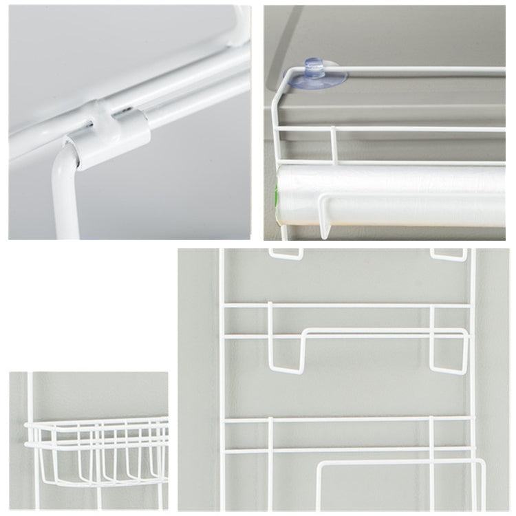 Mehrlagiges Kühlschrank-Aufbewahrungsregal, Seitenablage, Seitenwandhalter, multifunktionaler Küchenorganisator für den Haushalt, Größe: 25 x 9,5 x 62 cm, 25 x 9,5 x 62 cm