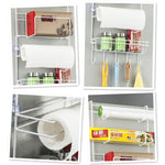 Mehrlagiges Kühlschrank-Aufbewahrungsregal, Seitenablage, Seitenwandhalter, multifunktionaler Küchenorganisator für den Haushalt, Größe: 25 x 9,5 x 62 cm, 25 x 9,5 x 62 cm