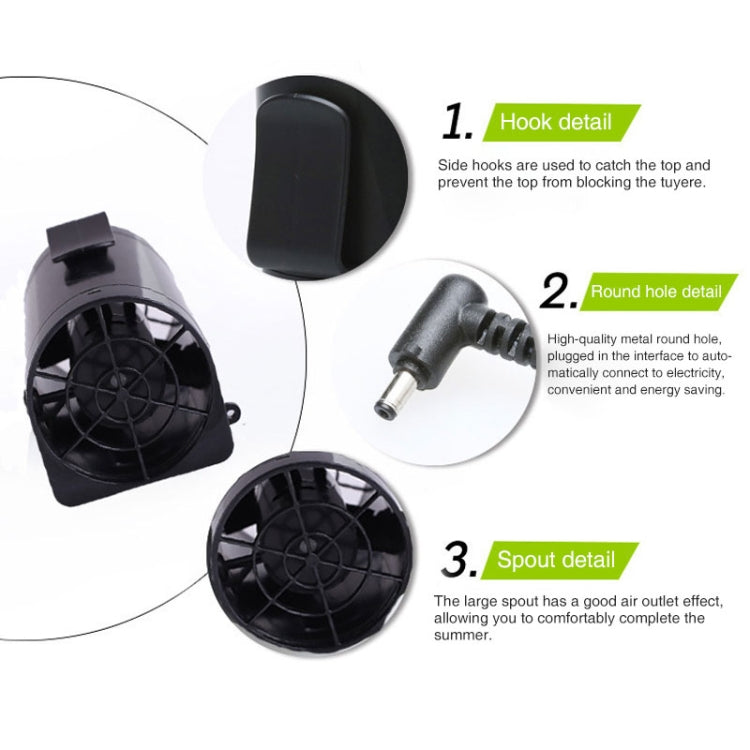 Tragbarer Mini-Taillenventilator Kühlventilator USB Hautkühler
