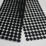 1000 Stück 10mm runde Nylon-Klettverschluss-Punkte, 10mm (Schwarz), 10mm (Weiß)