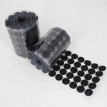 1000 Stück 16 mm runde Nylon-Klettverschlüsse, 15 mm (Schwarz), 15 mm (Weiß)