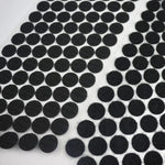 1000 Stück 16 mm runde Nylon-Klettverschlüsse, 15 mm (Schwarz), 15 mm (Weiß)