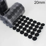 1000 Stück 20mm Runde Nylon-Klettverschlüsse zum Kleben, 20mm (Schwarz), 20mm (Weiß)