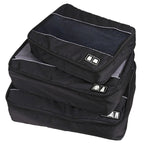 3-teiliges Set Multifunktions-Aufbewahrungstasche mit Fußballmuster aus wasserdichtem 210D-Polyester für Reisekleidung und Unterwäsche