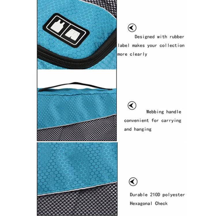 3-teiliges Set Multifunktions-Aufbewahrungstasche mit Fußballmuster aus wasserdichtem 210D-Polyester für Reisekleidung und Unterwäsche
