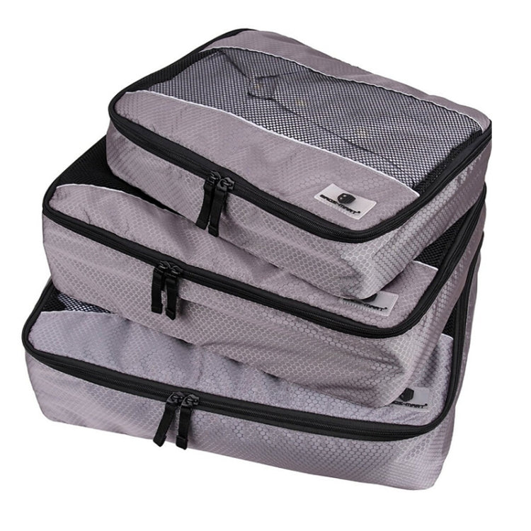 3-teiliges Set Multifunktions-Aufbewahrungstasche mit Fußballmuster aus wasserdichtem 210D-Polyester für Reisekleidung und Unterwäsche