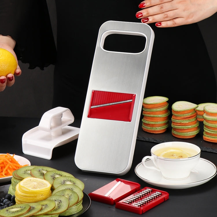 C321 Multifunktionaler Küchen-Gemüseschneider aus Edelstahl Kartoffelreibe, C321