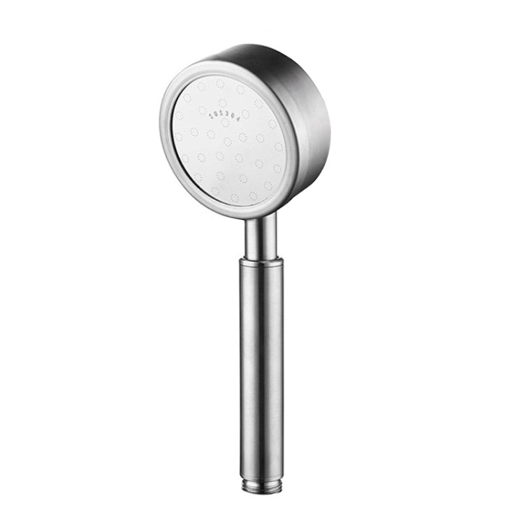 Abnehmbarer und waschbarer runder Handbrausekopf aus Edelstahl 304 mit Druckfunktion, Größe: 80mm, Muster F
