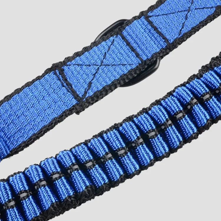 Teleskop-Doppelzugseil für Haustiere, reflektierendes Nylon-Geflecht, klein, Länge: 70 cm, Farbe zufällig, Doppelzug 70 cm