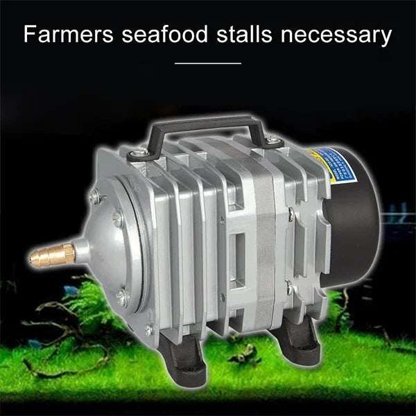 ACO-012A 390W 158L/Min Elektromagnetische Luftpumpe Kompressor für Meeresfrüchte-Aquarien, zur Erhöhung des Sauerstoffgehalts, mit Luftstromteiler, US-Stecker, ACO-012A